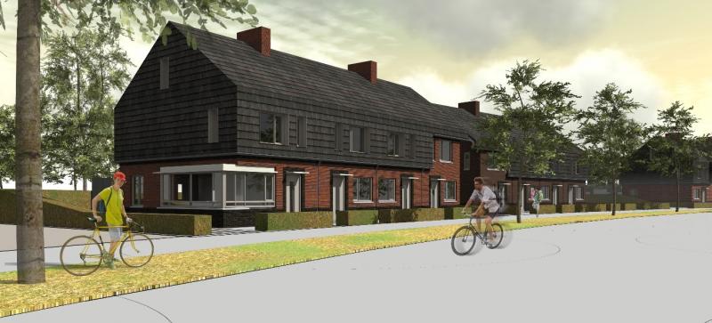 Opgeleverd: 22 eengezinswoningen Blaricummermeent 1